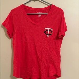 Women’s Minnesota Twins Red Short Sleeve Tee